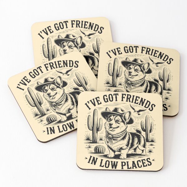 Item preview, Cowboy Corgi “I’ve Got Friends in Low Places” Western Dog designed and sold by lakshitha99.