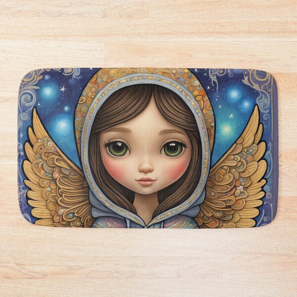 Item preview, Angel youngster with wings wearing a hoodie designed and sold by Colin Bentham.
