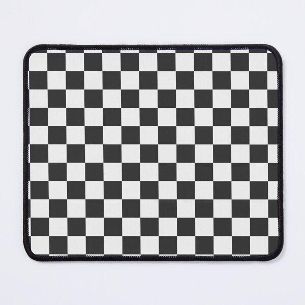 Item preview, White And Charcoal Checkered Pattern designed and sold by pattern-archive.