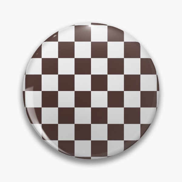 Item preview, White And Chocolate Checkered Pattern designed and sold by pattern-archive.