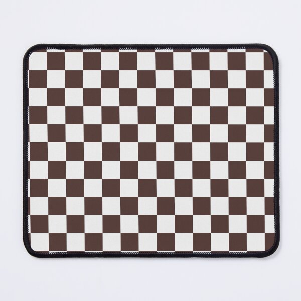 Item preview, White And Chocolate Checkered Pattern designed and sold by pattern-archive.