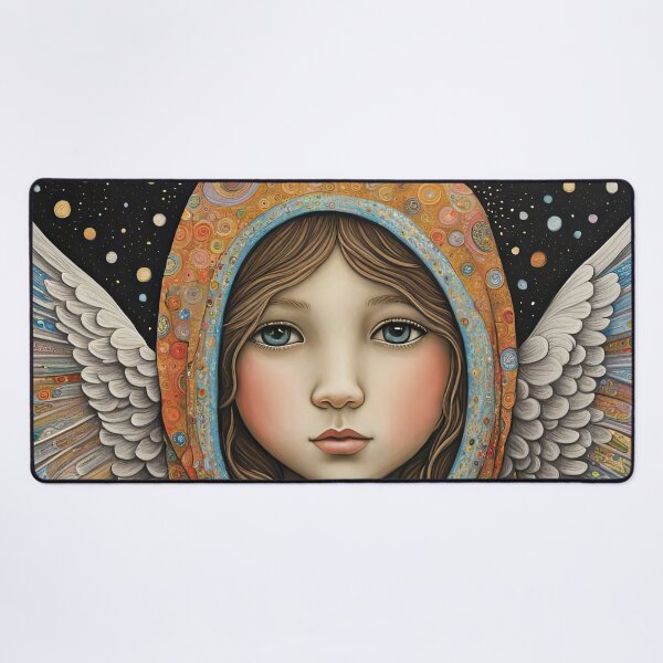Item preview, Angel youngster with wings wearing a hoodie designed and sold by Colin Bentham.