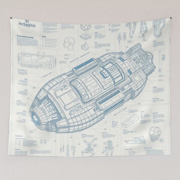 Item preview, Futuristic Spaceship Design designed and sold by RAISC.