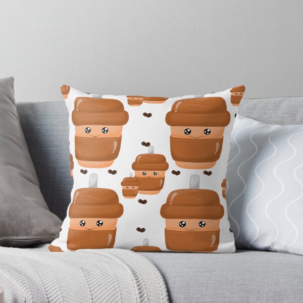 Item preview, A collection of cute cartoon coffee-themed illustrations featuring a bear character with a cup, coffee beans, bread designed and sold by LSKY Art.