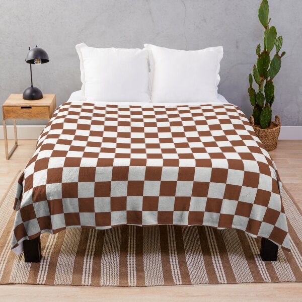 Item preview, White And Copper Checkered Pattern designed and sold by pattern-archive.