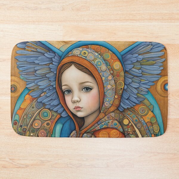 Item preview, Angel youngster with wings wearing a hoodie designed and sold by Colin Bentham.