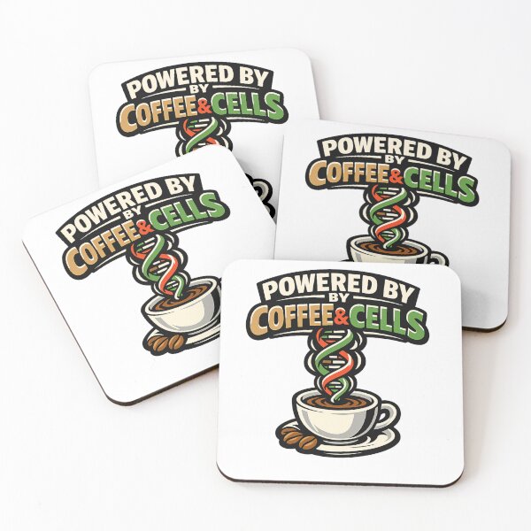Item preview, Powered by Coffee and Cells designed and sold by Tender Flower Clothing.