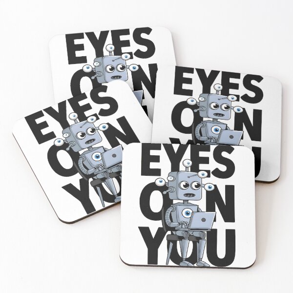 Item preview, Eyes On You Funny Cybersecurity Robot Privacy Design designed and sold by Zenith Design.