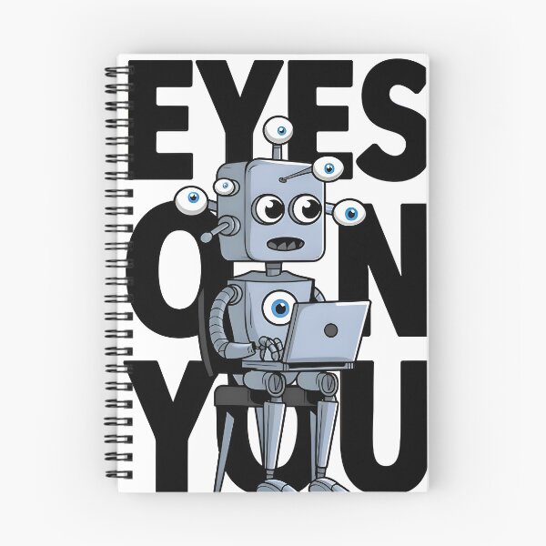 Item preview, Eyes On You Funny Cybersecurity Robot Privacy Design designed and sold by Zenith Design.