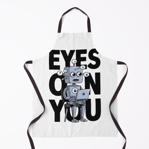 Item preview, Eyes On You Funny Cybersecurity Robot Privacy Design designed and sold by Zenith Design.