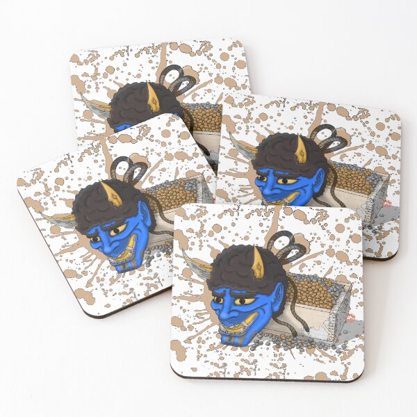 Item preview, Spirit of Setsubun: Blue Demon Mask and Tradition designed and sold by Nekogobido.