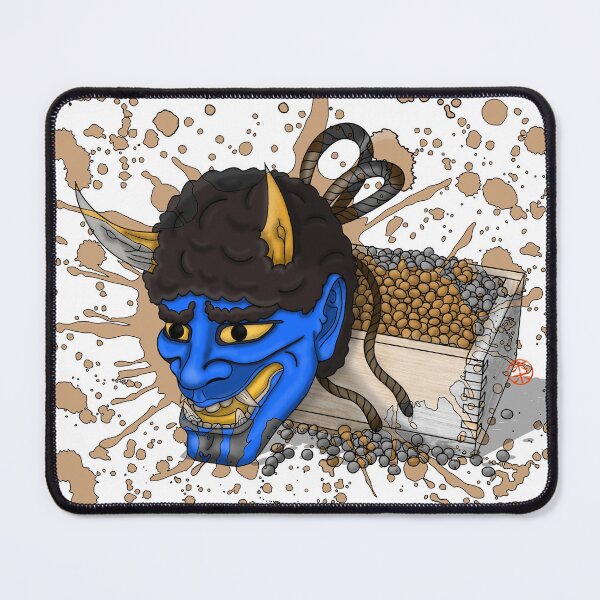 Item preview, Spirit of Setsubun: Blue Demon Mask and Tradition designed and sold by Nekogobido.