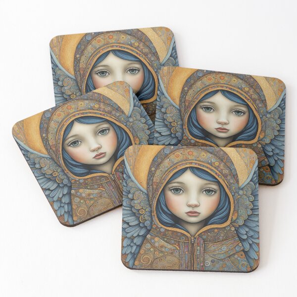 Item preview, Angel youngster with wings wearing a hoodie designed and sold by Colin Bentham.