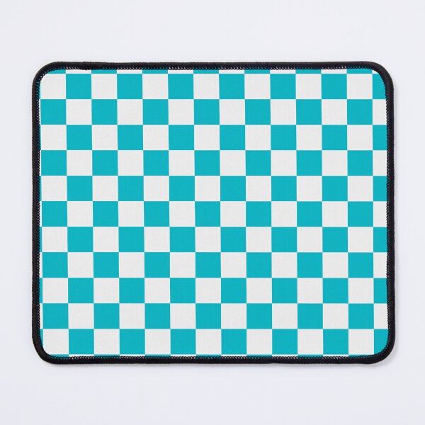Item preview, White And Cyan Checkered Pattern designed and sold by pattern-archive.