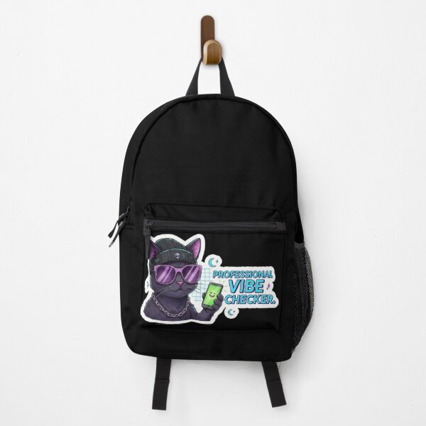 Item preview, Professional Vibe Checker Cat Sticker - Goth Gamer Aesthetic & Neon Vaporwave designed and sold by Ishqkidua.