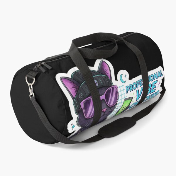 Item preview, Professional Vibe Checker Cat Sticker - Goth Gamer Aesthetic & Neon Vaporwave designed and sold by Ishqkidua.