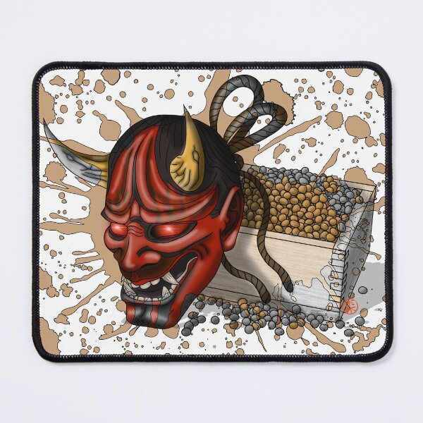 Item preview, Setsubun: Oni Mask and Lucky Beans designed and sold by Nekogobido.