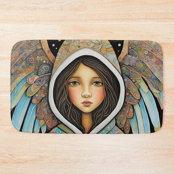 Item preview, Angel youngster with wings wearing a hoodie designed and sold by Colin Bentham.