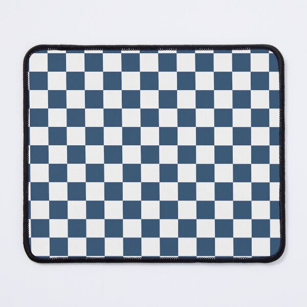 Item preview, White And Denim Checkered Pattern designed and sold by pattern-archive.