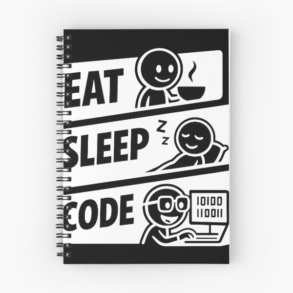 Item preview, Eat Sleep Code Programmer Daily Routine Tech Humor designed and sold by Zenith Design.