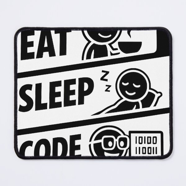Item preview, Eat Sleep Code Programmer Daily Routine Tech Humor designed and sold by Zenith Design.