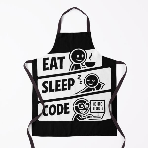 Item preview, Eat Sleep Code Programmer Daily Routine Tech Humor designed and sold by Zenith Design.