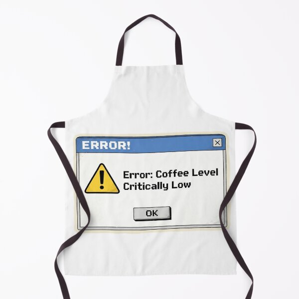 Item preview, Error: Coffee Level Critically Low - Funny Retro Tech Caffeine Addict Gift designed and sold by jfcreations.