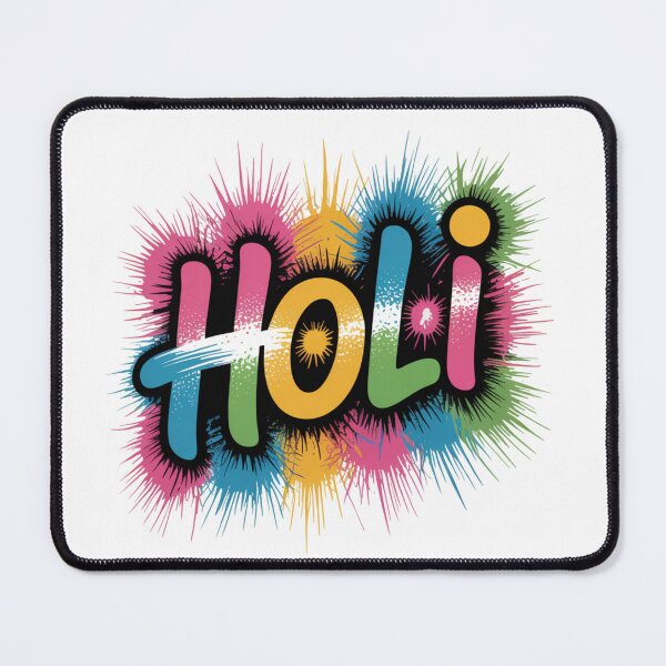 Item preview, Holi Festival Multicolor Bubble Letter Starburst Shirt | Paint Burst Spring Celebration Festival of Colors Tee designed and sold by DarylWelsh2024.