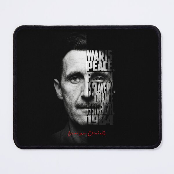 Item preview, George Orwell Splitface Quote Poster designed and sold by Enea Kelo.