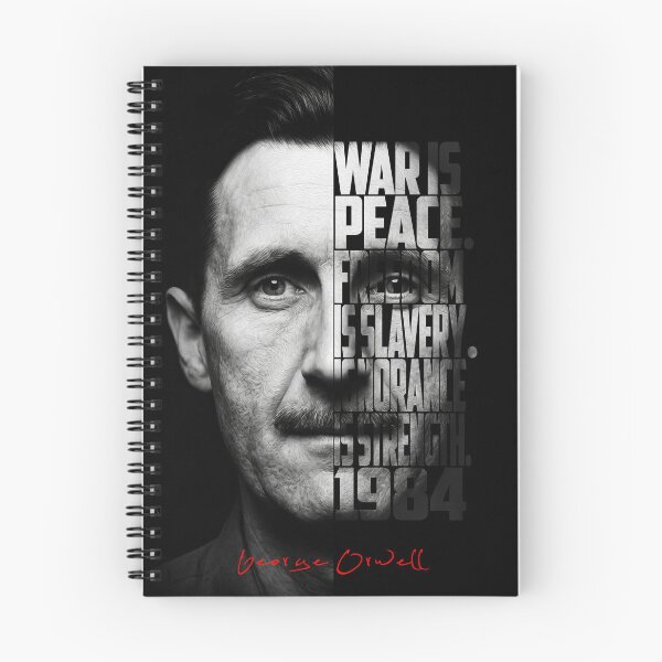 Item preview, George Orwell Splitface Quote Poster  designed and sold by Enea Kelo.