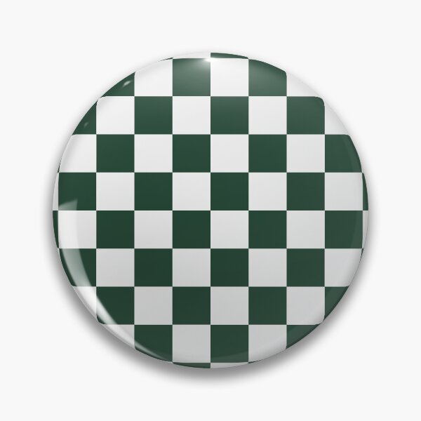 Item preview, White And Forest Green Checkered Pattern designed and sold by pattern-archive.