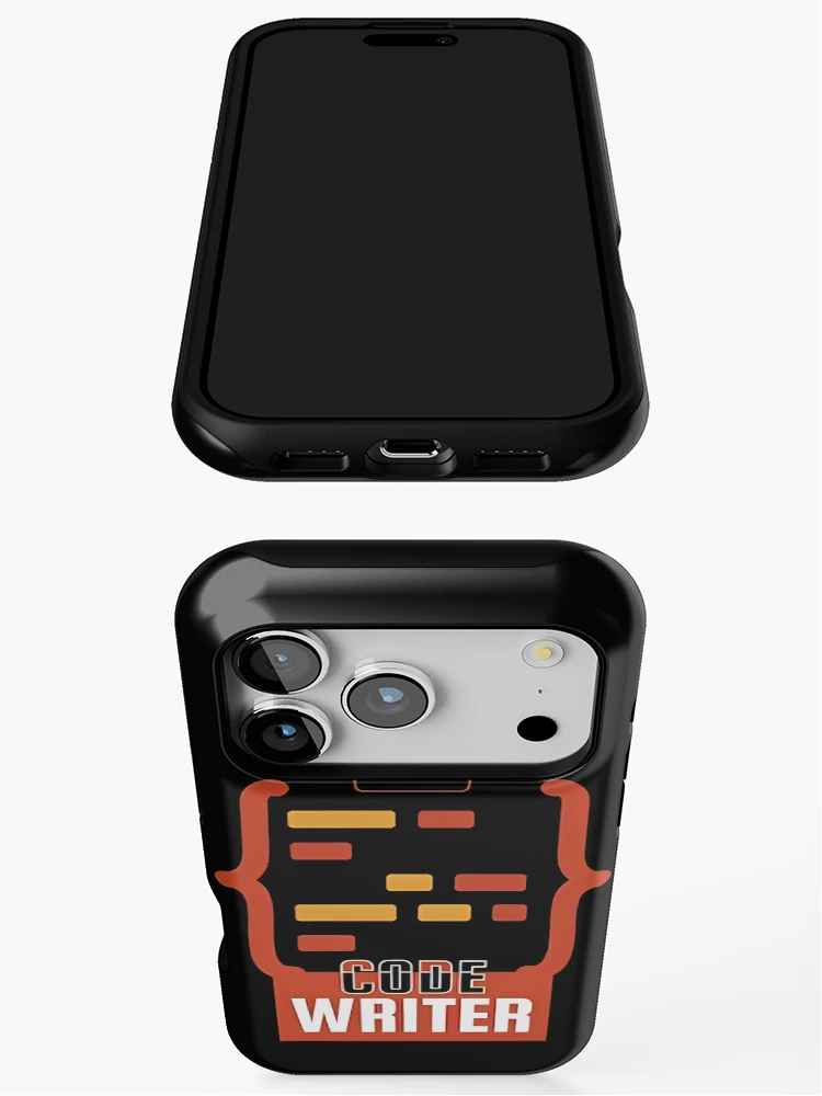 Thumbnail 3 of 4, iPhone Case, Code Writer Programmer Developer Coding Design designed and sold by Zenith Design.