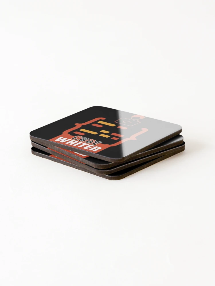 Thumbnail 4 of 5, Coasters (Set of 4), Code Writer Programmer Developer Coding Design designed and sold by Zenith Design.
