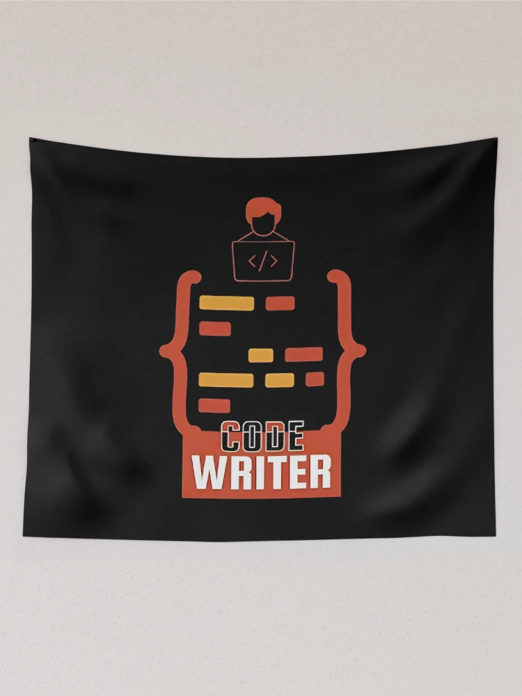 Thumbnail 2 of 3, Tapestry, Code Writer Programmer Developer Coding Design designed and sold by Zenith Design.