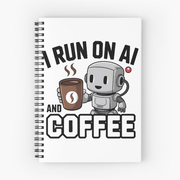 Item preview, Funny AI Robot Coffee Programmer Artificial Intelligence Coding Design designed and sold by Zenith Design.