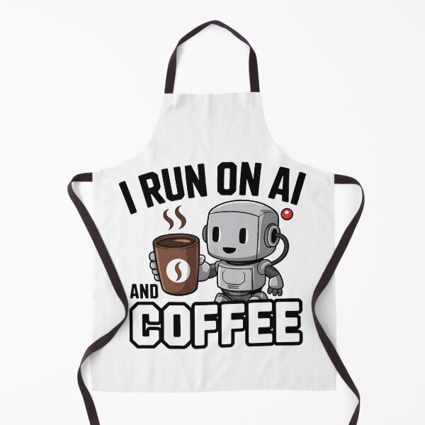 Item preview, Funny AI Robot Coffee Programmer Artificial Intelligence Coding Design designed and sold by Zenith Design.