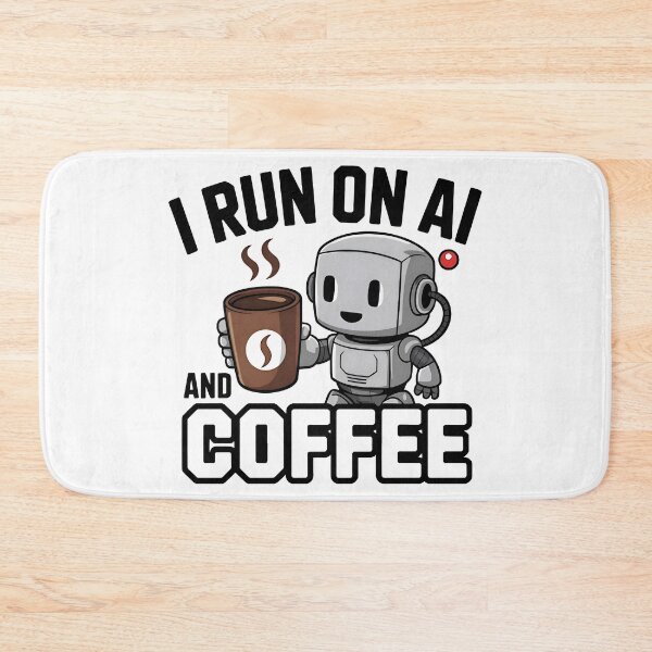 Item preview, Funny AI Robot Coffee Programmer Artificial Intelligence Coding Design designed and sold by Zenith Design.