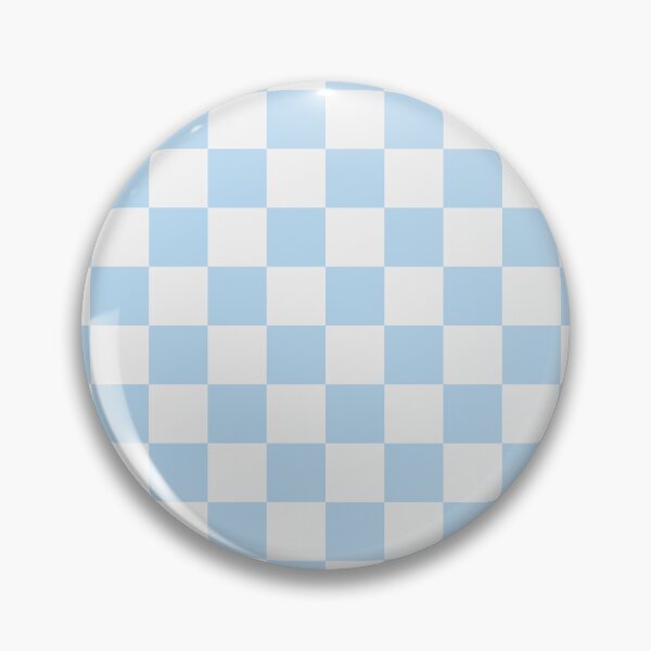 Item preview, White And Ice Blue Checkered Pattern designed and sold by pattern-archive.