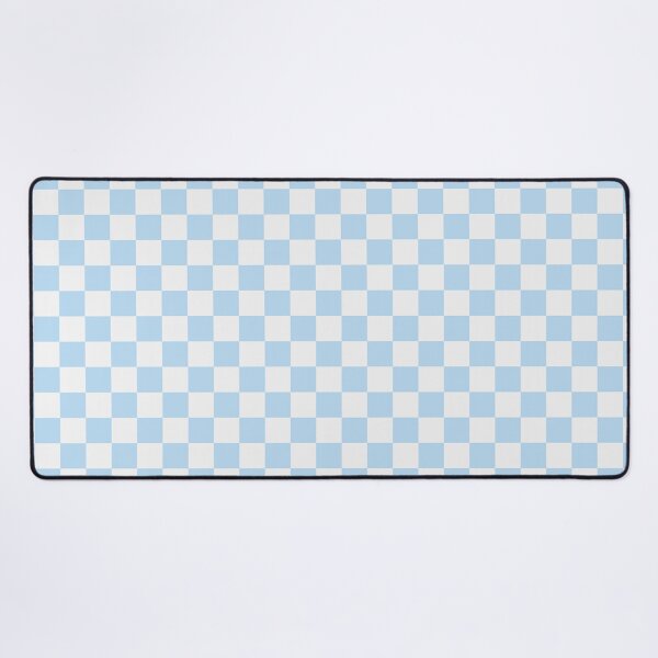 Item preview, White And Ice Blue Checkered Pattern designed and sold by pattern-archive.