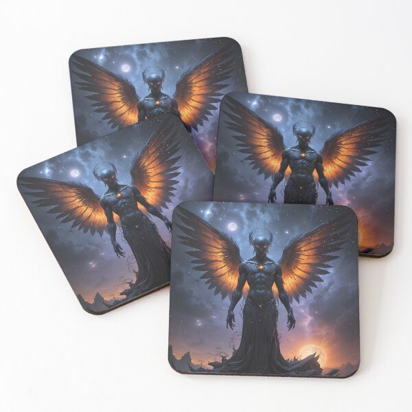 Item preview, The Lord of Shadows in the glow of two moons and distant stars designed and sold by KunstGeist.