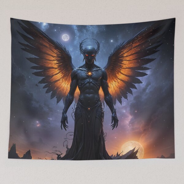 Item preview, The Lord of Shadows in the glow of two moons and distant stars designed and sold by KunstGeist.