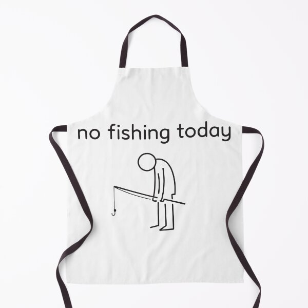 Item preview, No Fishing Today – Funny Tired Stick Figure Fisherman designed and sold by FamaPod.