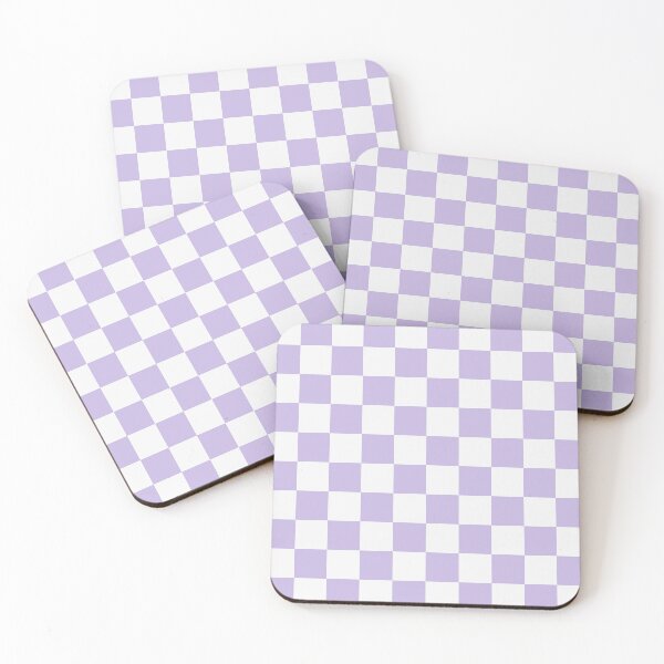Item preview, White And Lavender Checkered Pattern designed and sold by pattern-archive.