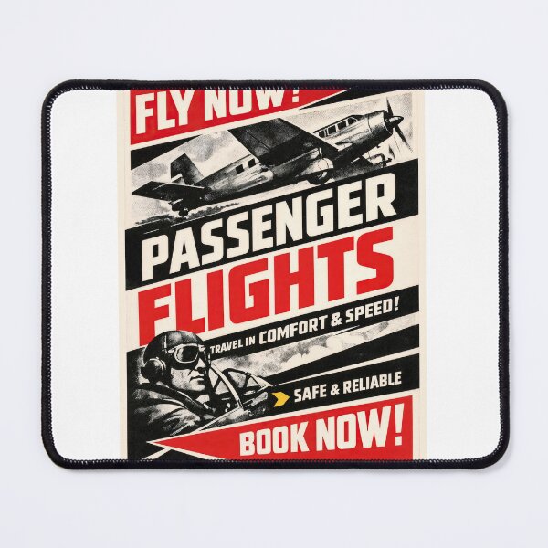 Item preview, Retro Air Travel Adventure: Book Your Flight Today! designed and sold by ForeverPrintsOK.