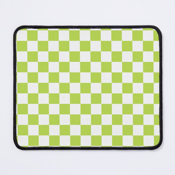 Item preview, White And Lime Checkered Pattern designed and sold by pattern-archive.
