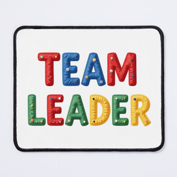 Item preview, TEAM LEADER - IN COLORFUL FAUX LETTERING designed and sold by AlexOBrienArt.