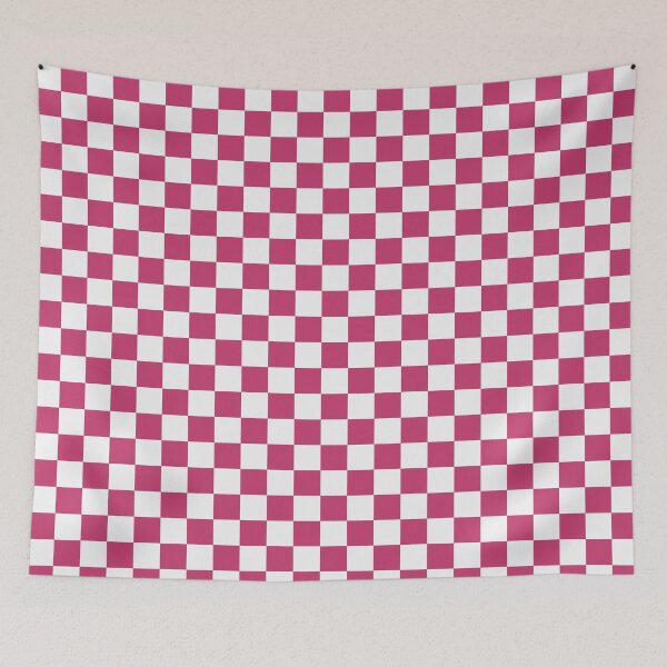 Item preview, White And Magenta Checkered Pattern designed and sold by pattern-archive.
