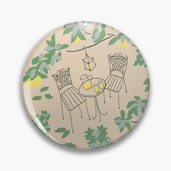 Item preview, Tuscan Lemon Tree Patio Cafe Mediterranean Print designed and sold by Ema Tudose.