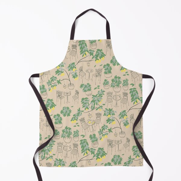 Item preview, Tuscan Lemon Tree Patio Cafe Mediterranean Print designed and sold by Ema Tudose.