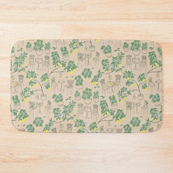 Item preview, Tuscan Lemon Tree Patio Cafe Mediterranean Print designed and sold by Ema Tudose.